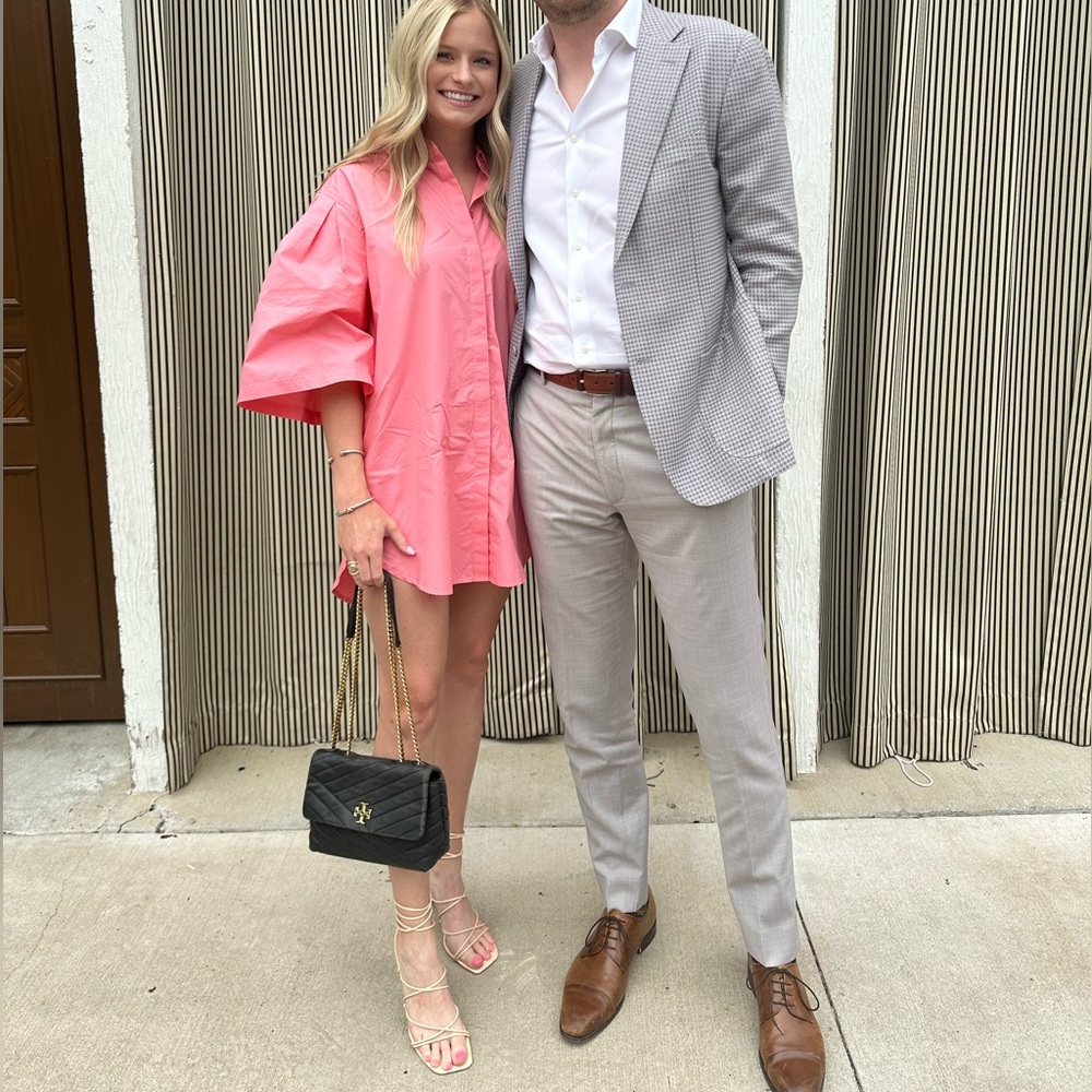 L'Academie Pink Shirt Dress